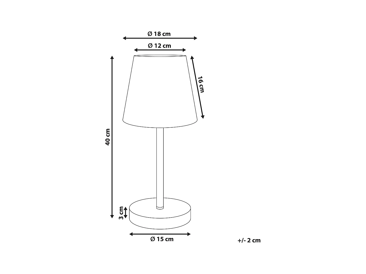 Lampe à poser HANGER Métal Marron