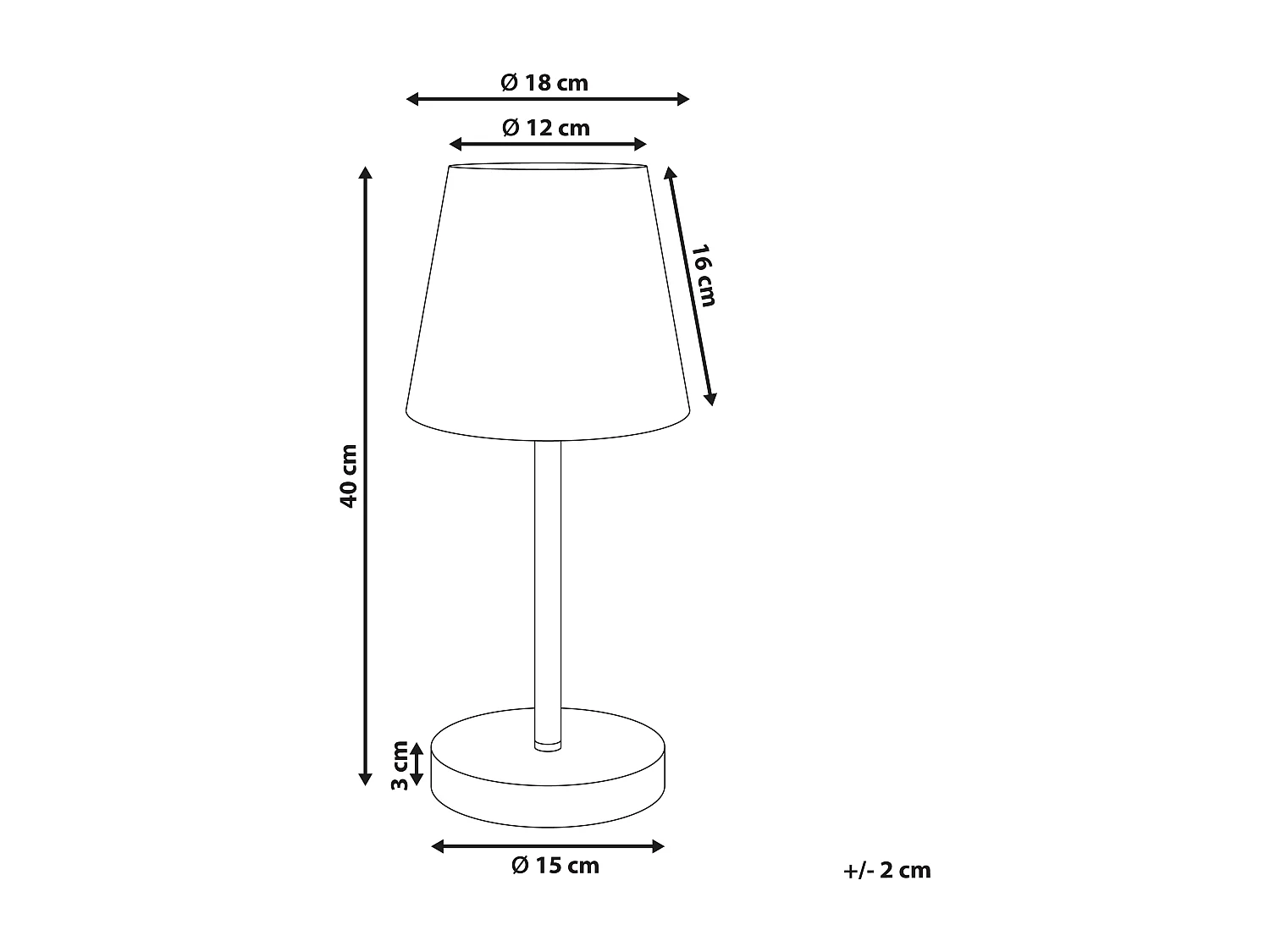Lampe à poser HANGER Métal Marron