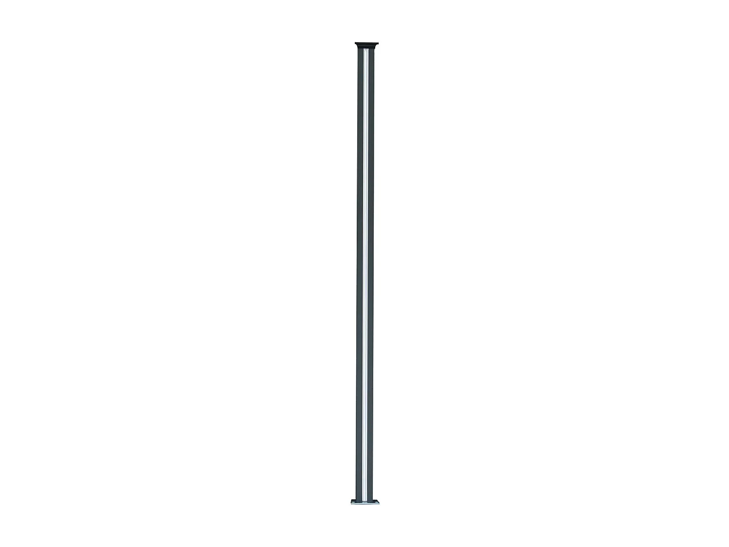 Composite Fence Panels & LED Posts 6ft x 29ft - Brown