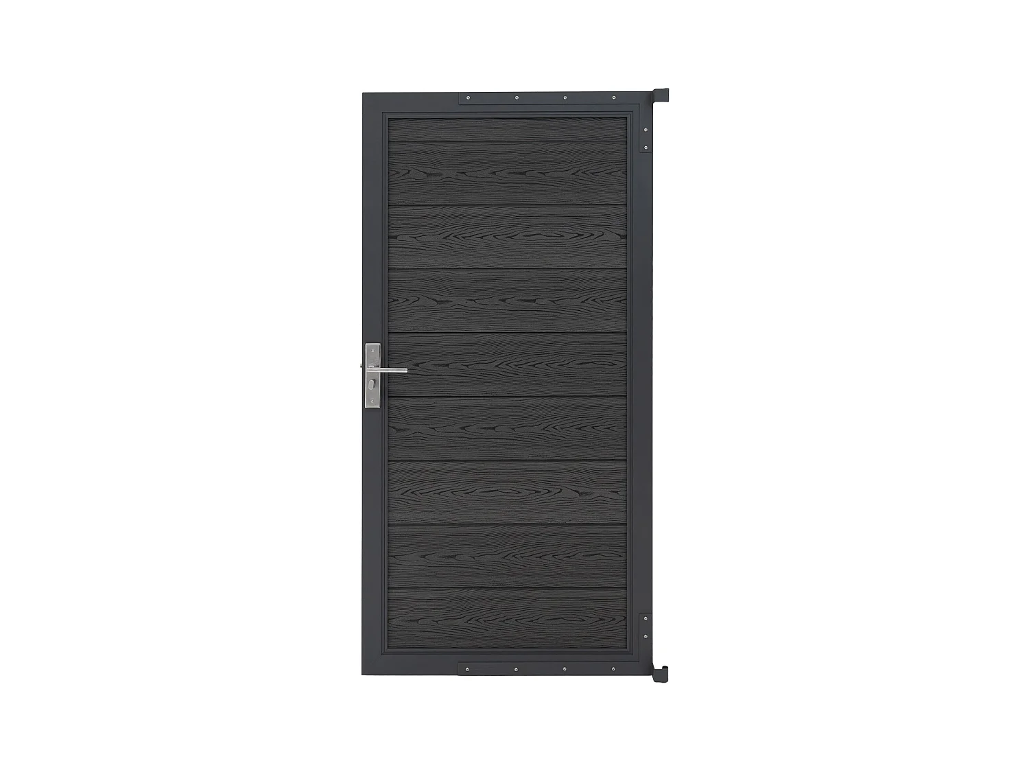Puerta para Vallas para exteriores de WPC y Aluminio | Gris