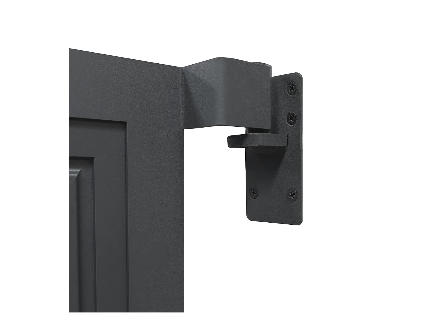 Puerta para Vallas para exteriores de WPC y Aluminio | Gris