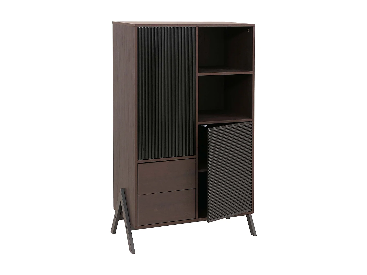 Armoire haute MCW-O40,  aspect noyer