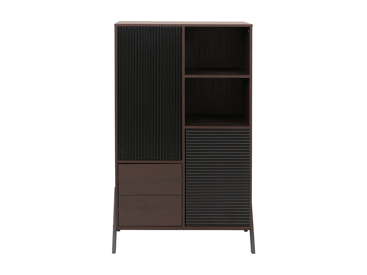 Armoire haute MCW-O40,  aspect noyer