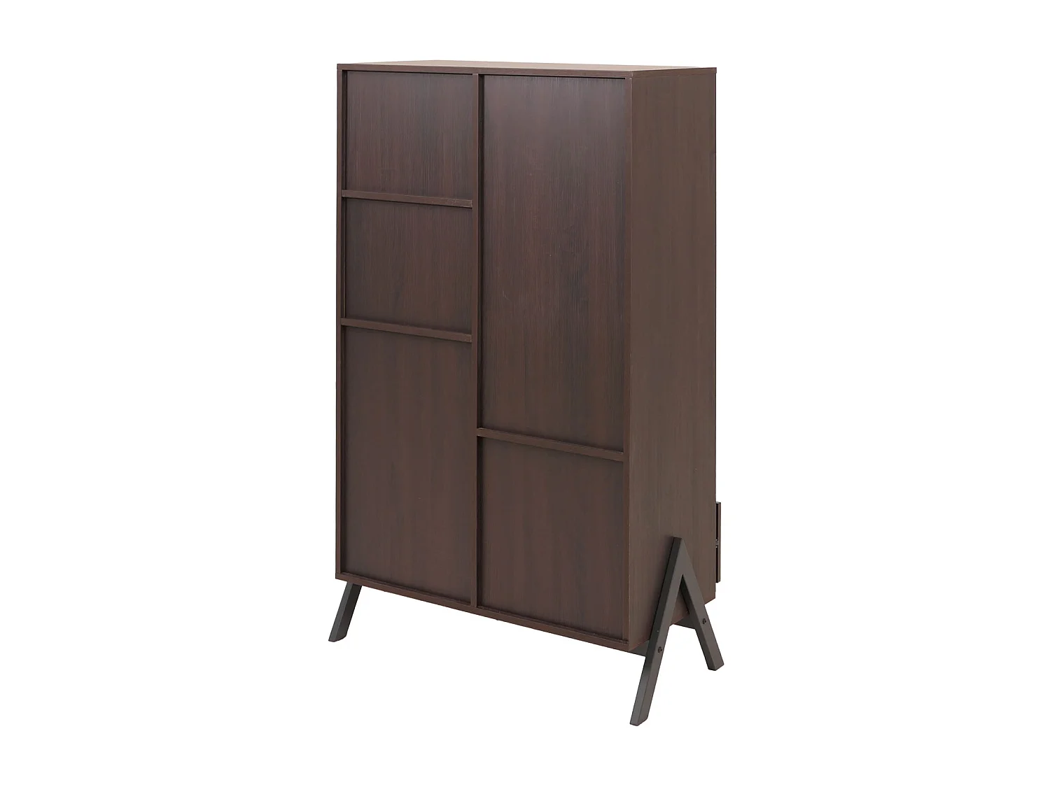 Armoire haute MCW-O40,  aspect noyer