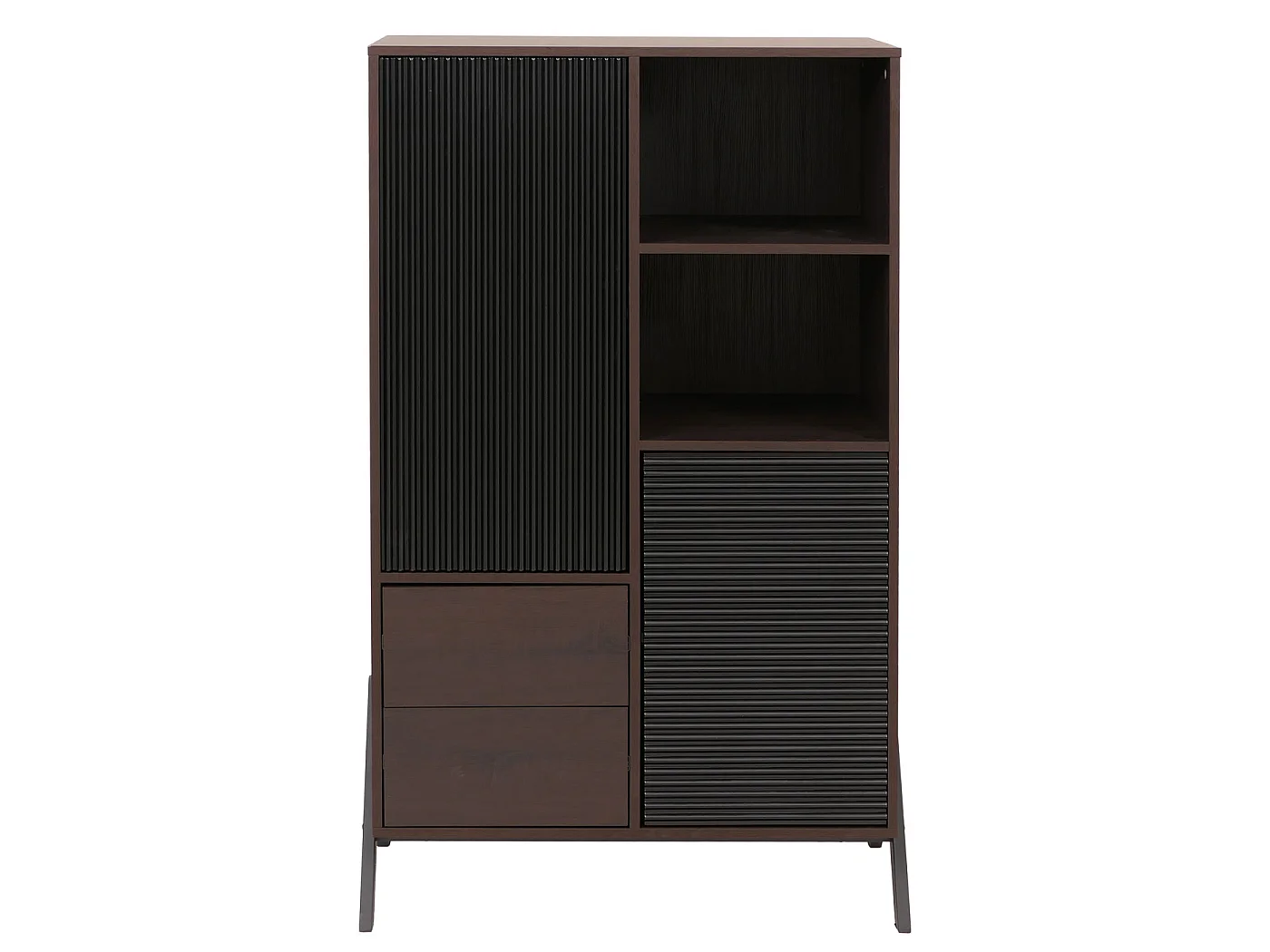 Armário alto MCW-O40,  acabamento em nogueira