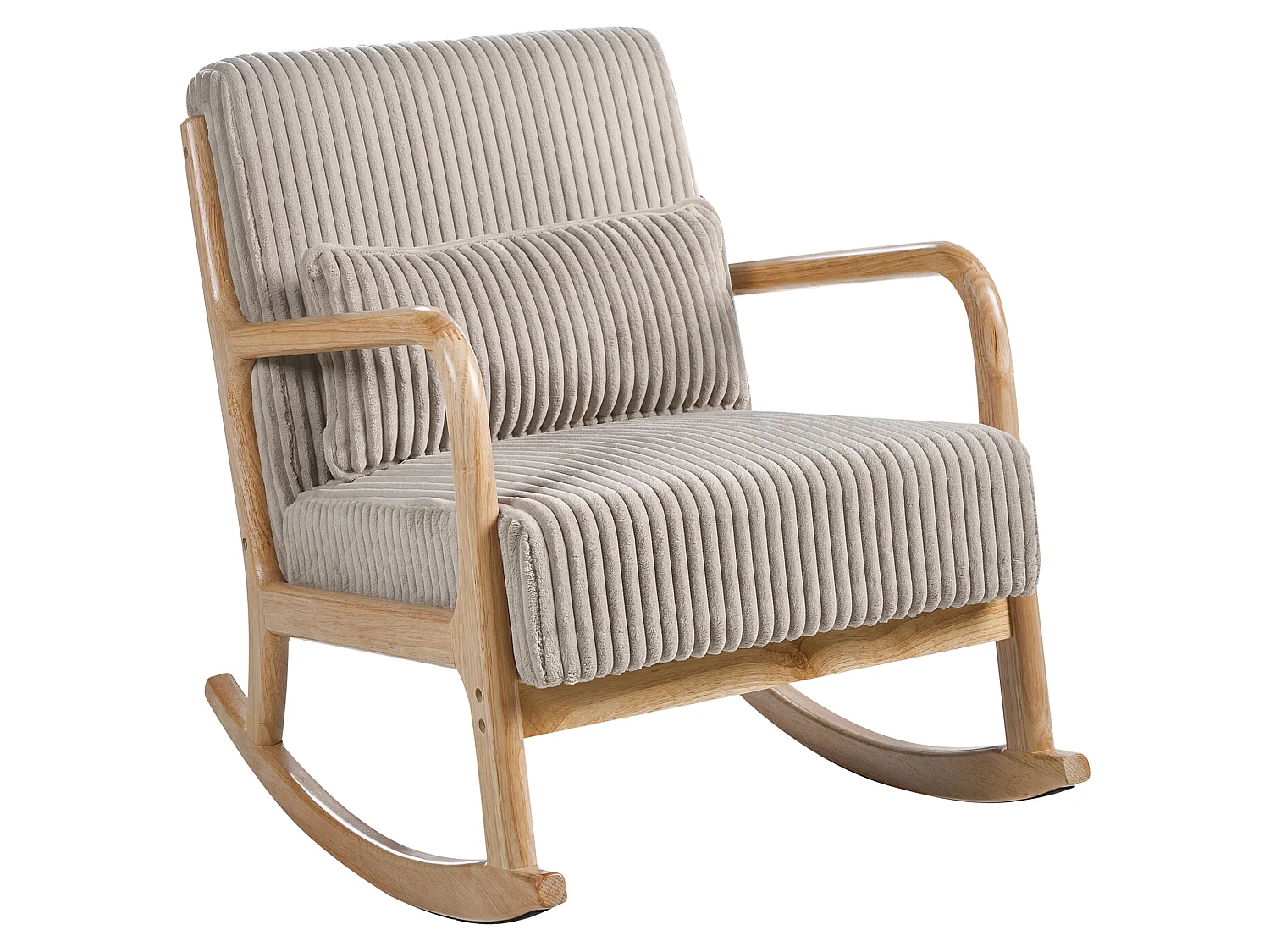 Rocking Chair SORSELE Corduroy Beige