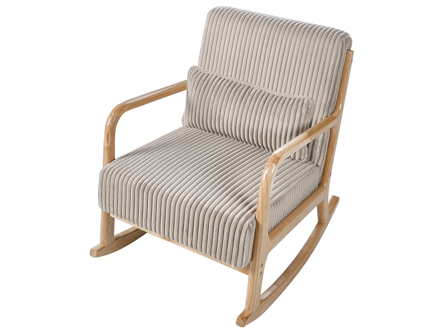 Rocking Chair SORSELE Corduroy Beige