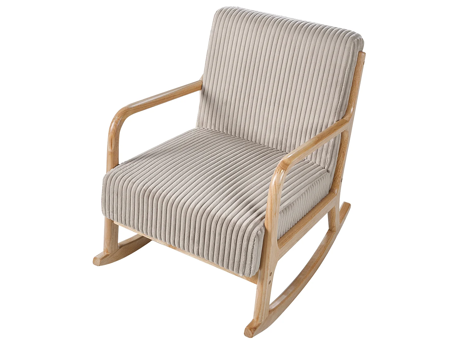 Rocking Chair SORSELE Corduroy Beige