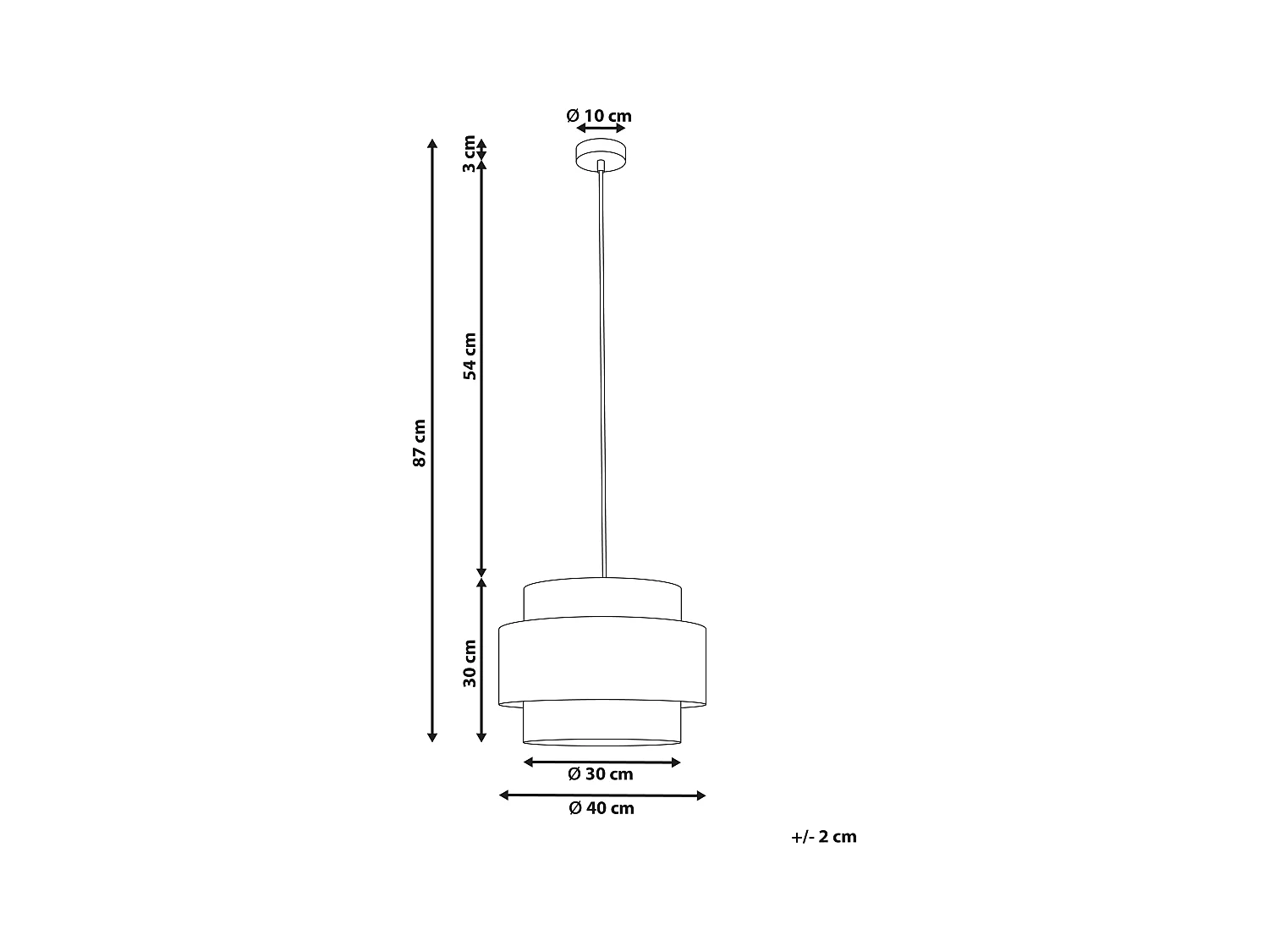 Lampe suspension WOKIRO Corde en papier Naturel
