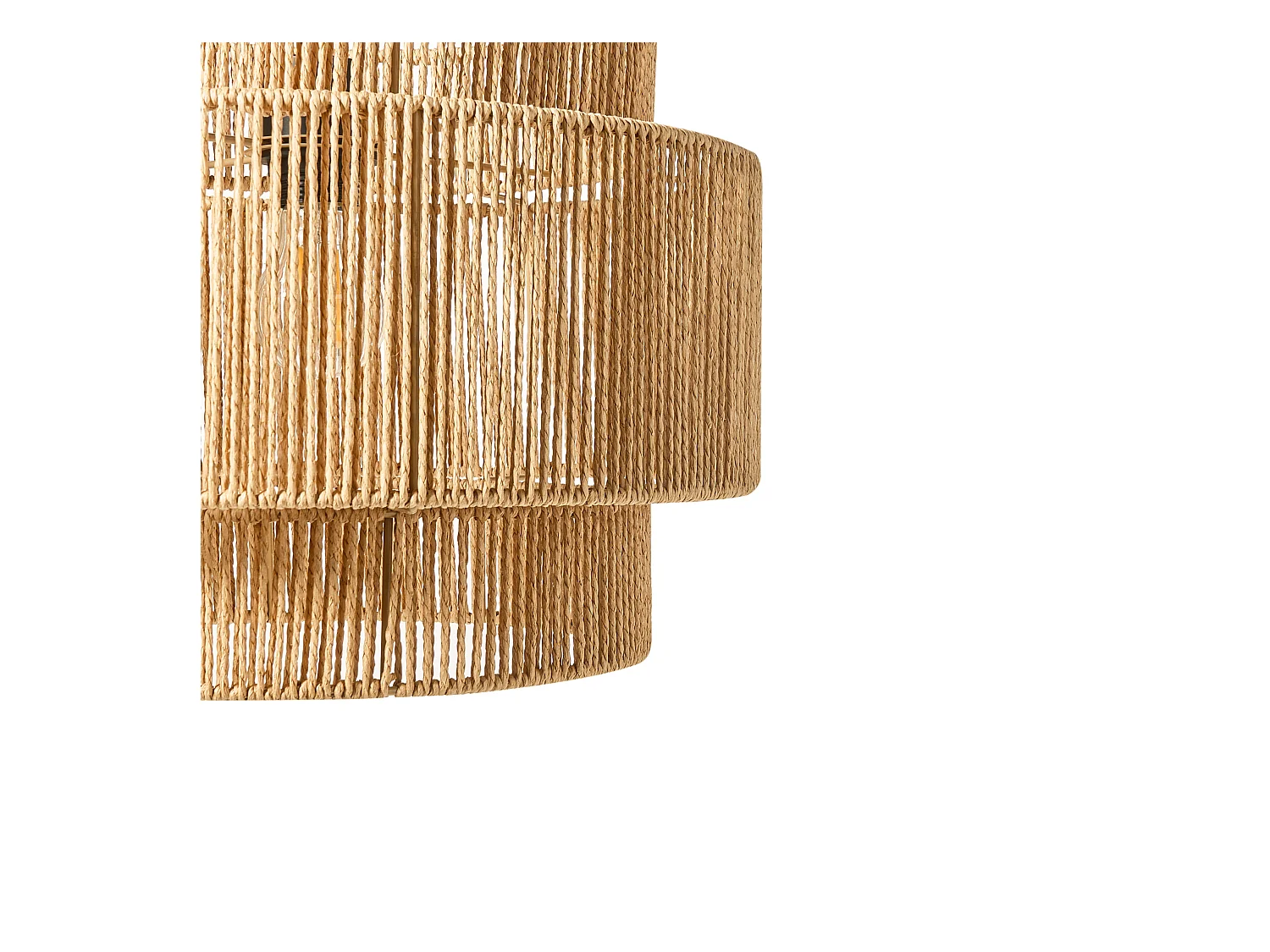 Lampe suspension WOKIRO Corde en papier Naturel