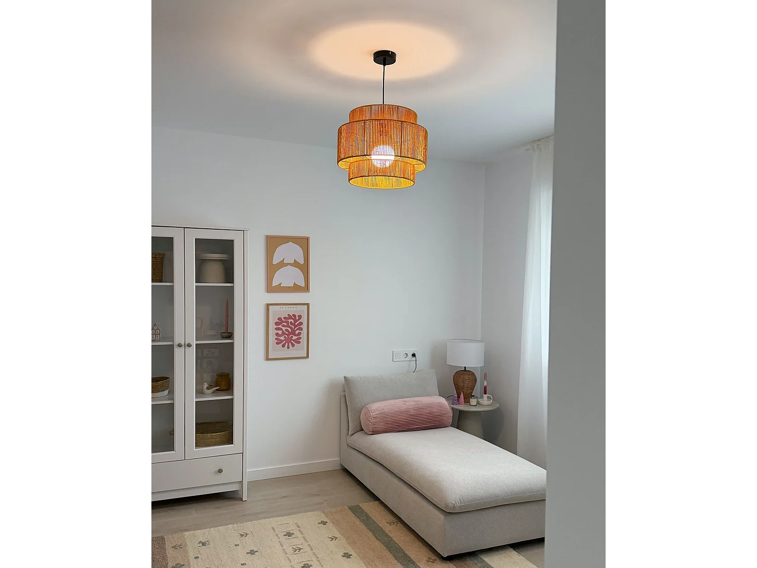 Pendant Lamp WOKIRO Paper Rope Natural