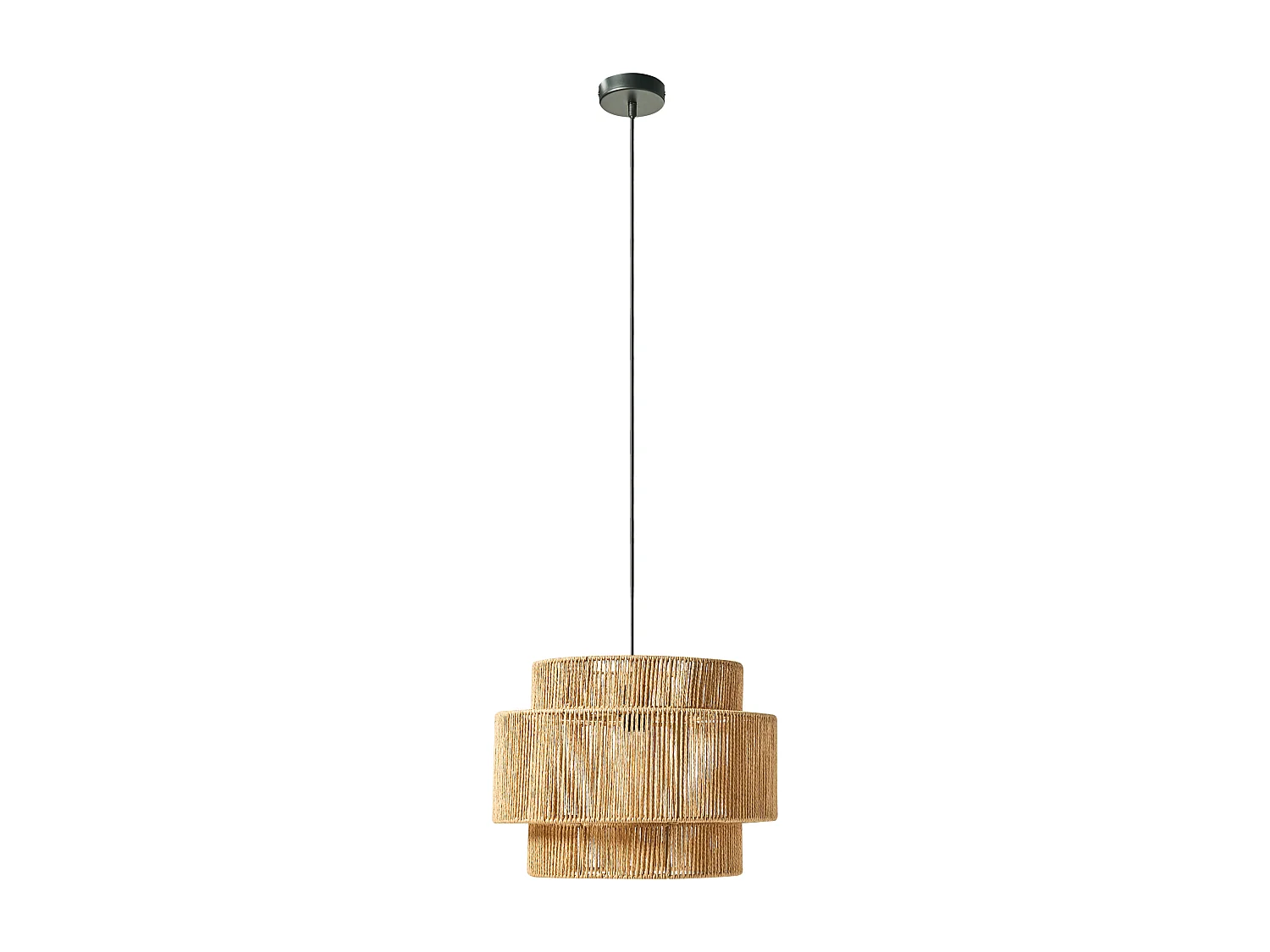 Lampe suspension WOKIRO Corde en papier Naturel
