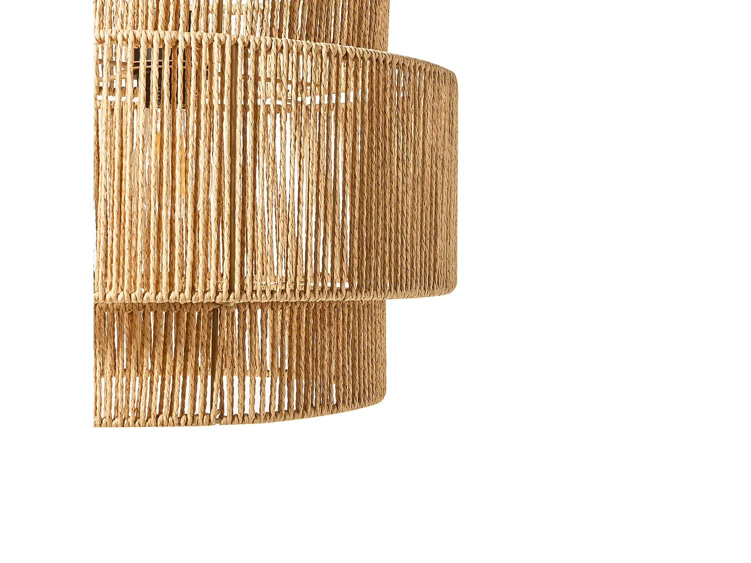 Lampe suspension WOKIRO Corde en papier Naturel