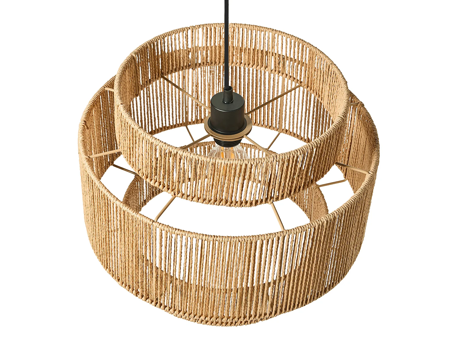 Pendant Lamp WOKIRO Paper Rope Natural