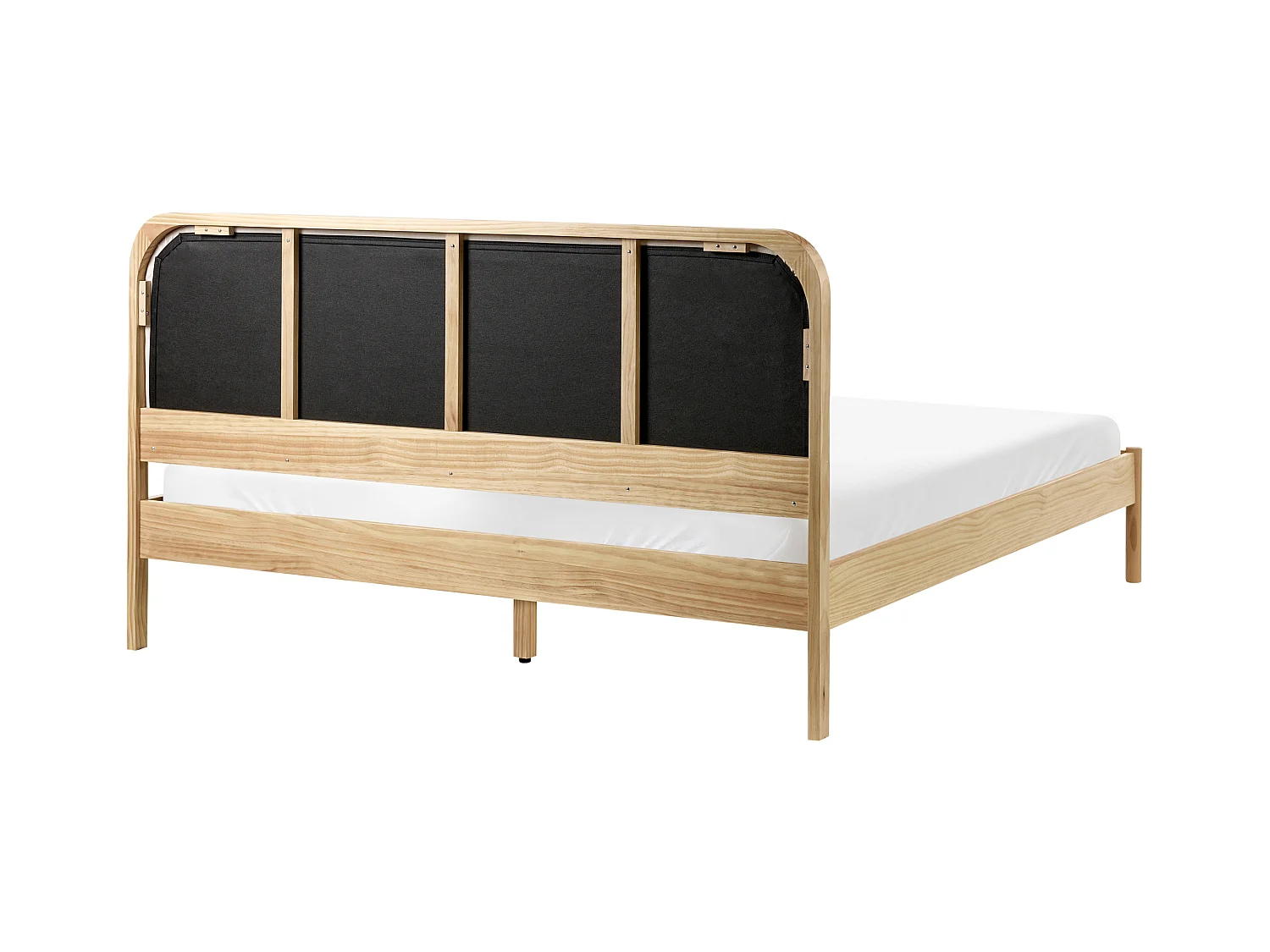 Lit avec sommier Bois de pin DOSCHES 160 x 200 cm Marron clair