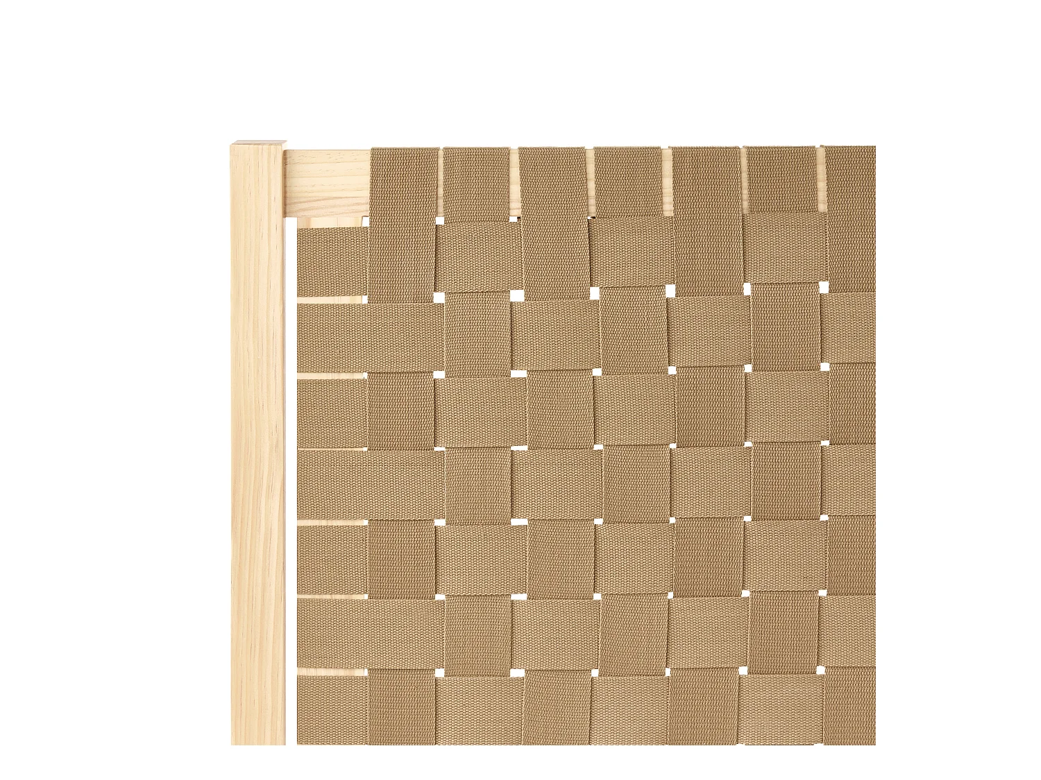 Lit avec sommier Bois de pin BRUNEMONT 180 x 200 cm Marron clair