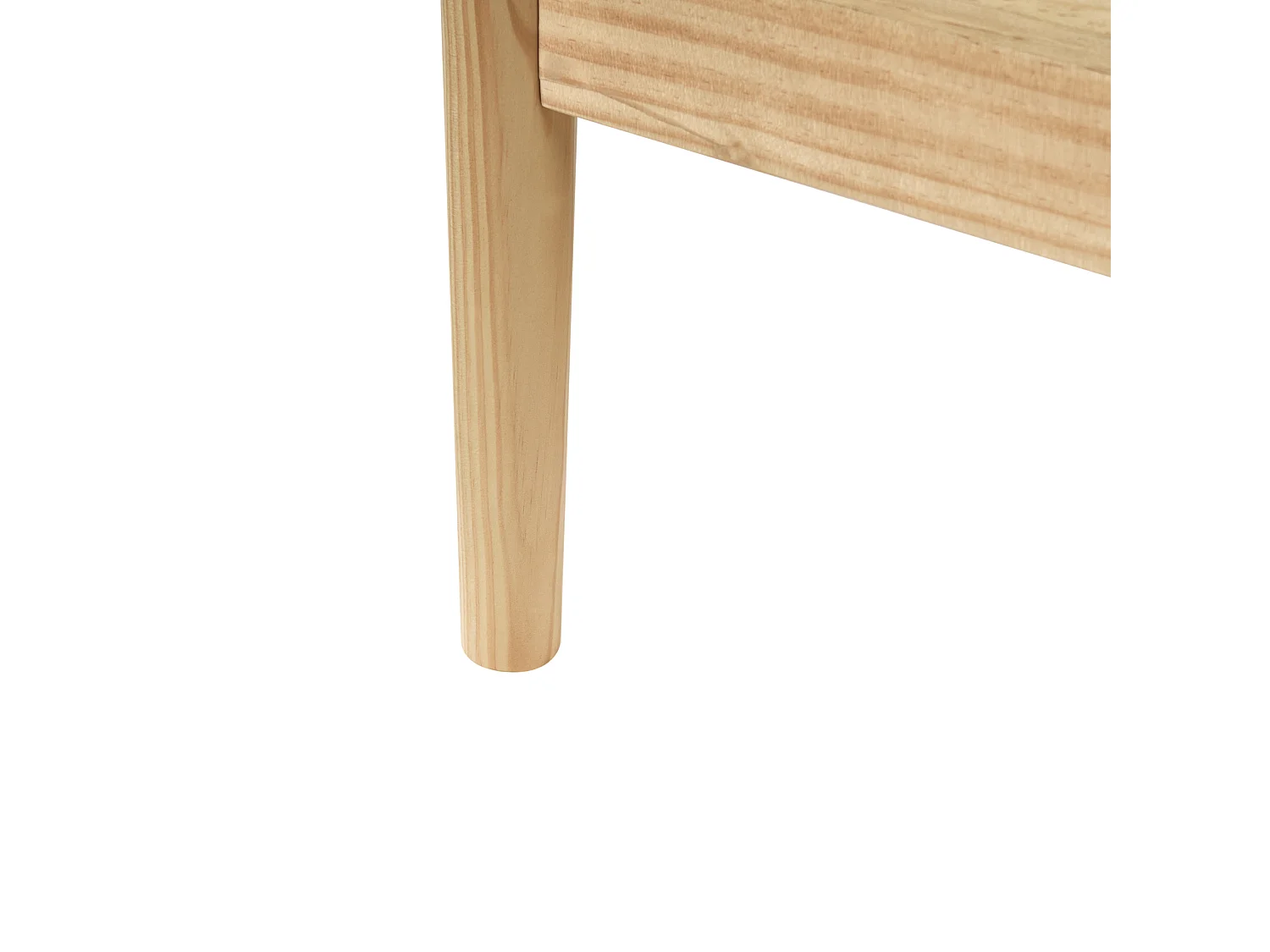 Lit avec sommier Bois de pin BRUNEMONT 180 x 200 cm Marron clair