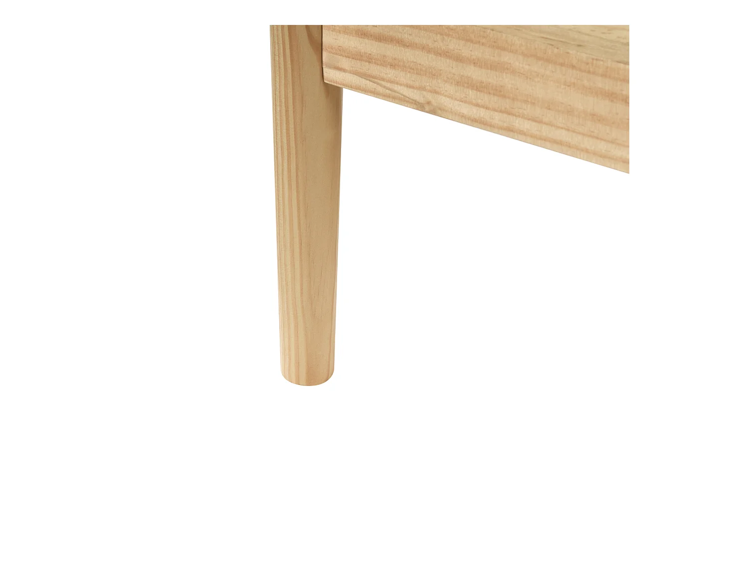 Lit avec sommier Bois de pin BRUNEMONT 160 x 200 cm Marron clair