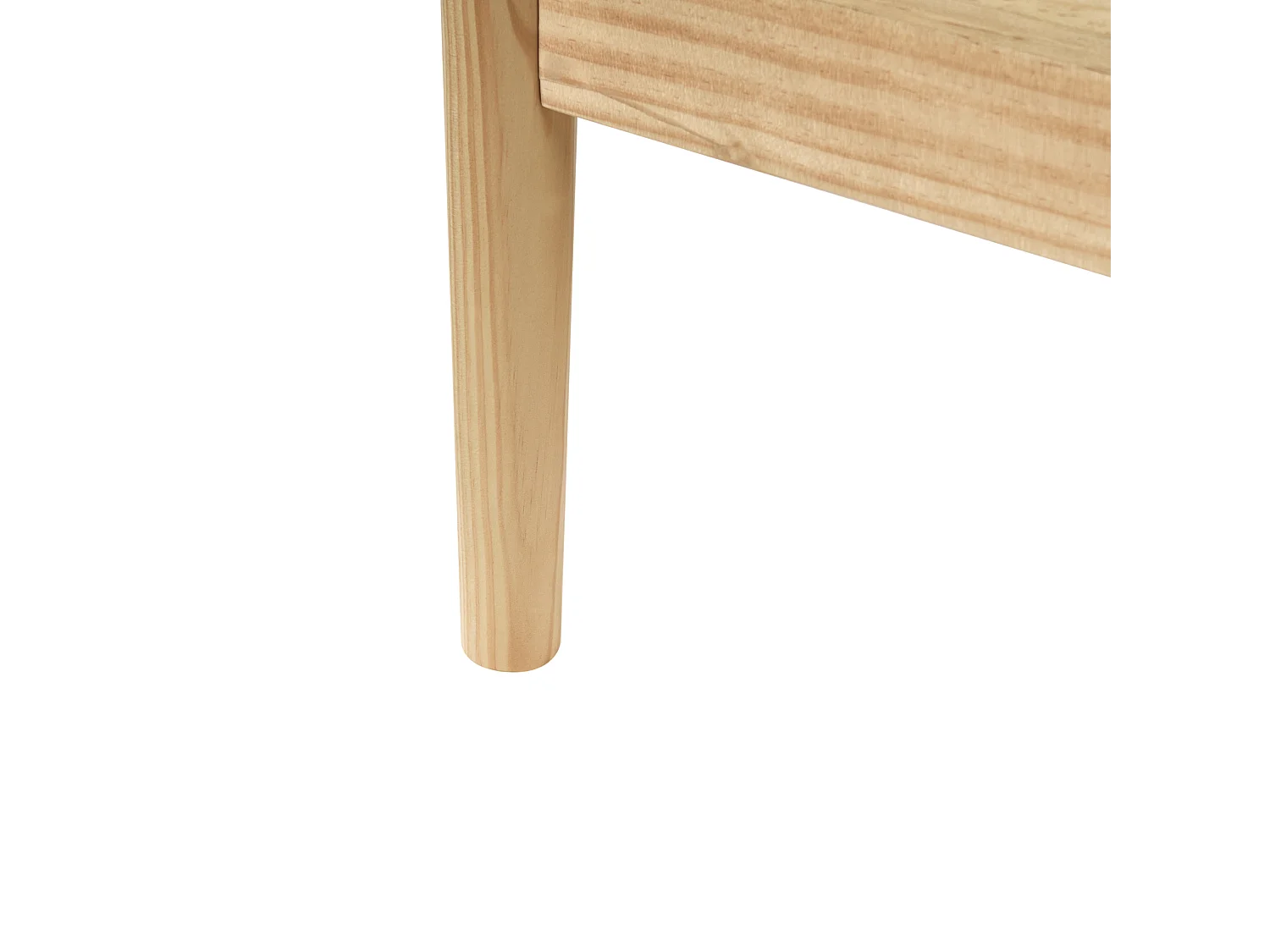 Lit avec sommier Bois de pin BRUNEMONT 160 x 200 cm Marron clair