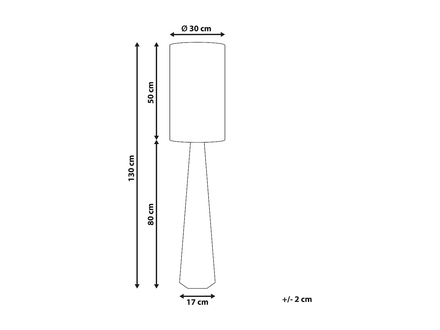 Lampadaire ILALA Bois Naturel