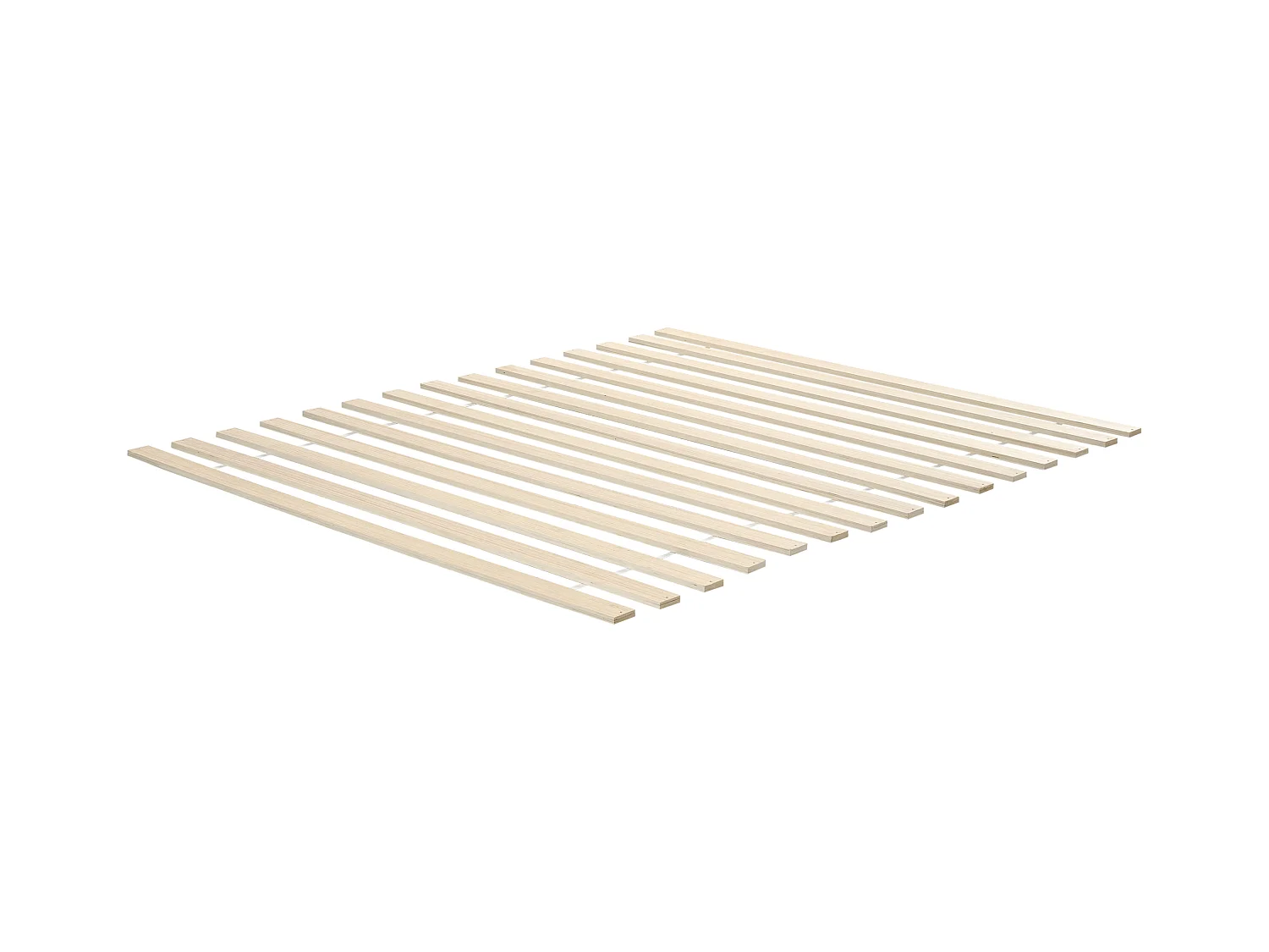 Lit avec sommier Bois de pin CLAIRAC 180 x 200 cm Marron clair