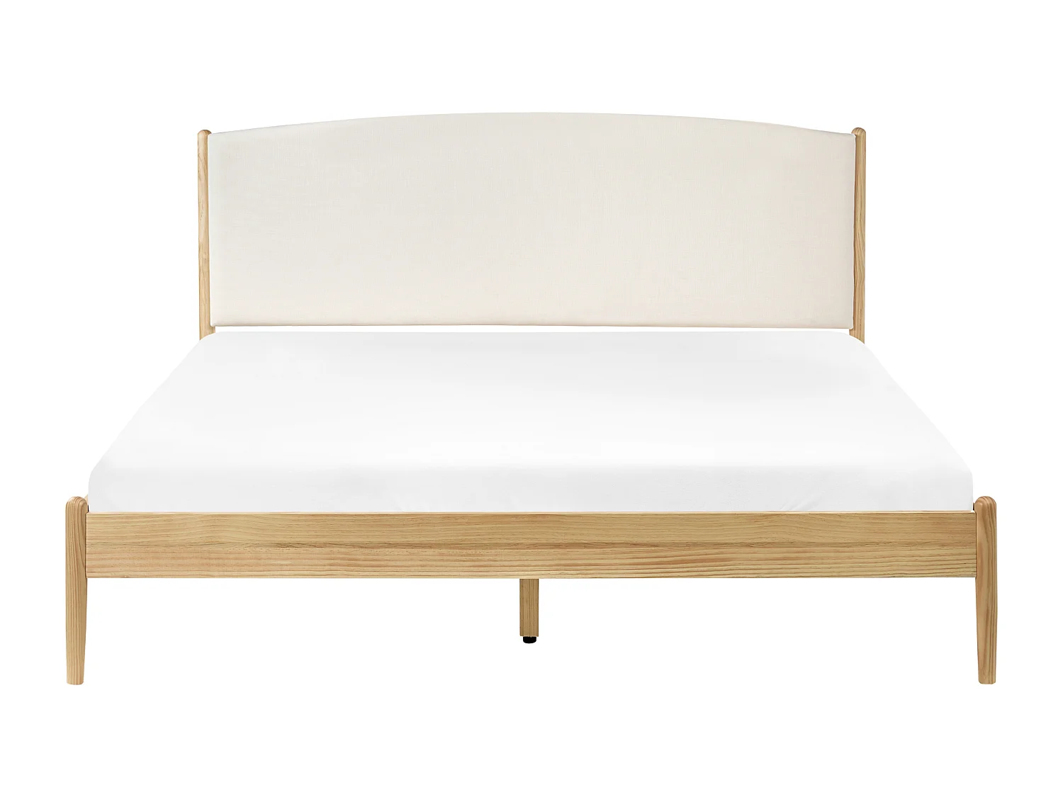 Lit avec sommier Bois de pin CLAIRAC 180 x 200 cm Marron clair