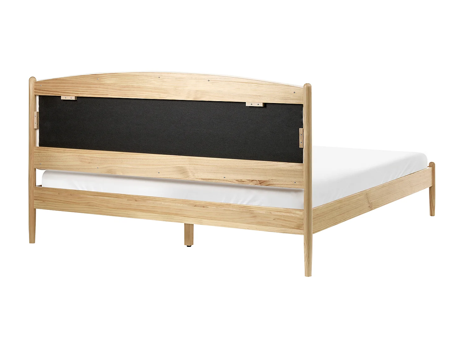 Lit avec sommier Bois de pin CLAIRAC 180 x 200 cm Marron clair