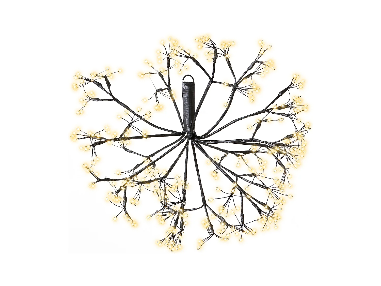 Lot de 2 décorations suspendues LED RACKSTA Gui 30/25 cm Noir