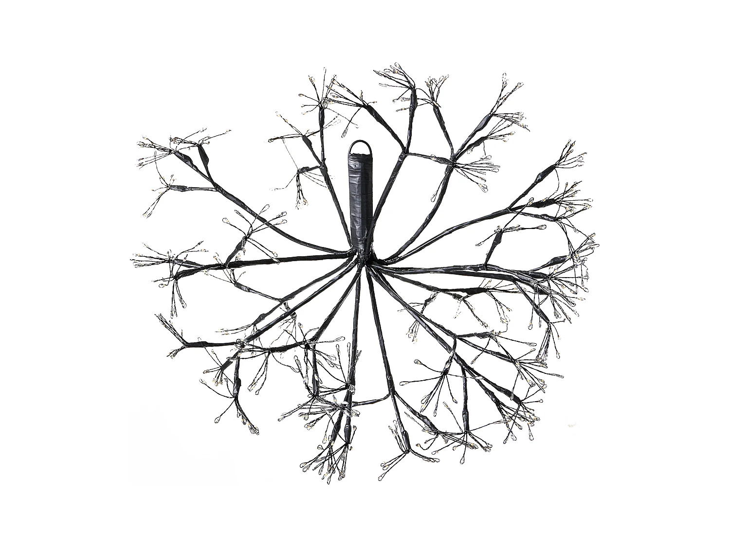 Lot de 2 décorations suspendues LED RACKSTA Gui 30/25 cm Noir