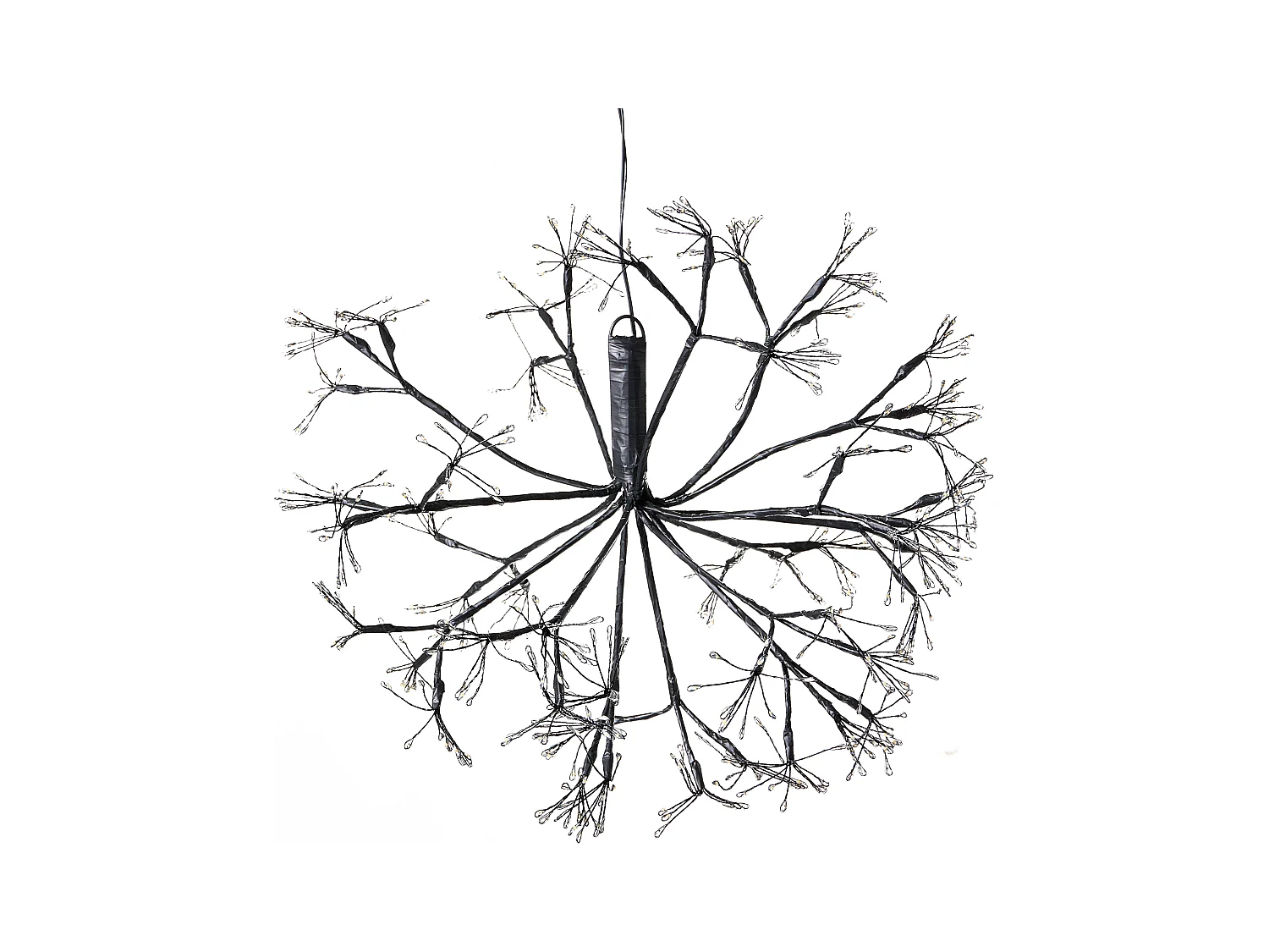 Lot de 2 décorations suspendues LED RACKSTA Gui 30/25 cm Noir