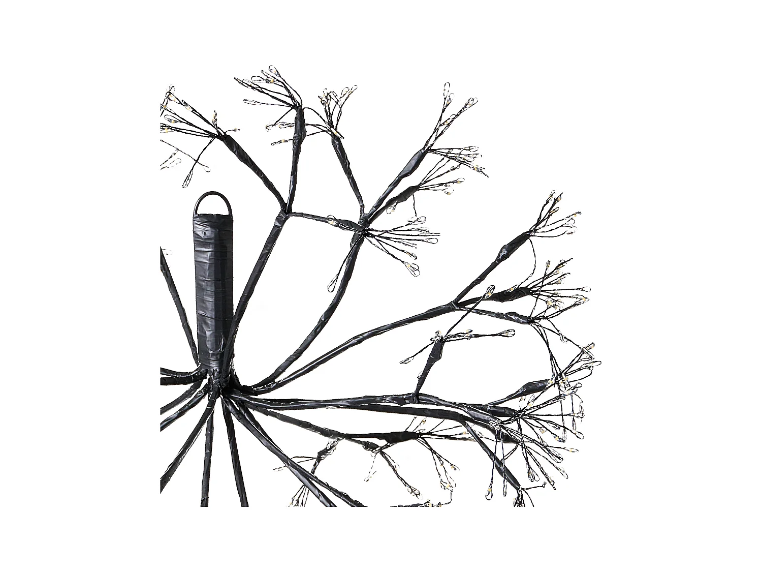 Lot de 2 décorations suspendues LED RACKSTA Gui 30/25 cm Noir