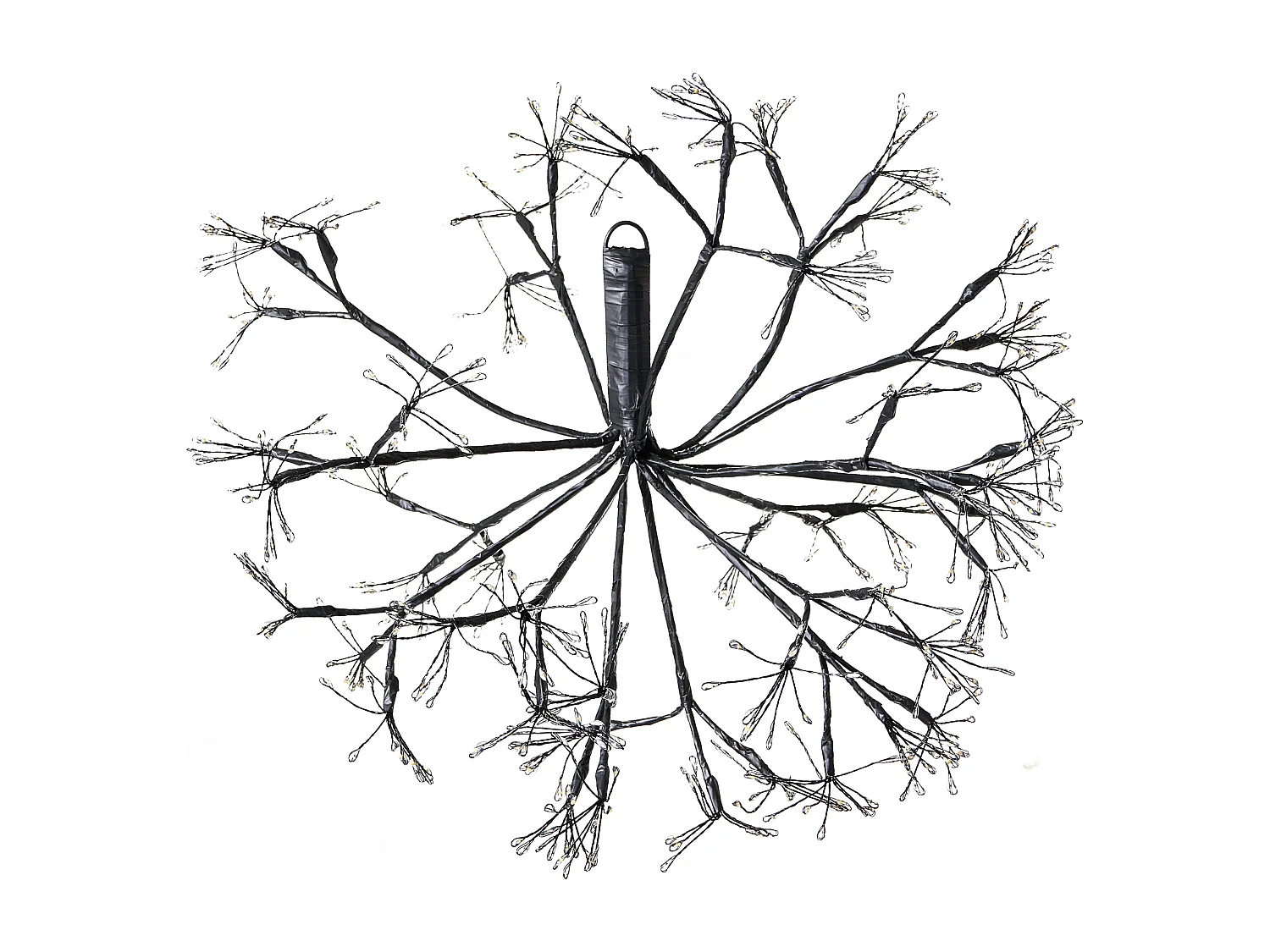 Lot de 2 décorations suspendues LED RACKSTA Gui 30/25 cm Noir