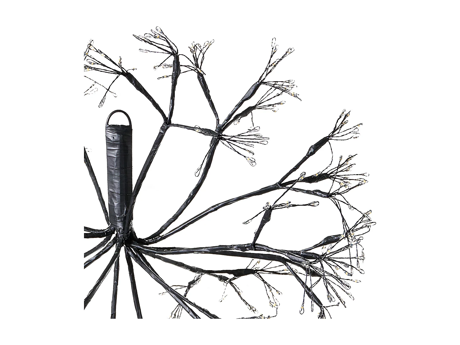 Lot de 2 décorations suspendues LED RACKSTA Gui 30/25 cm Noir