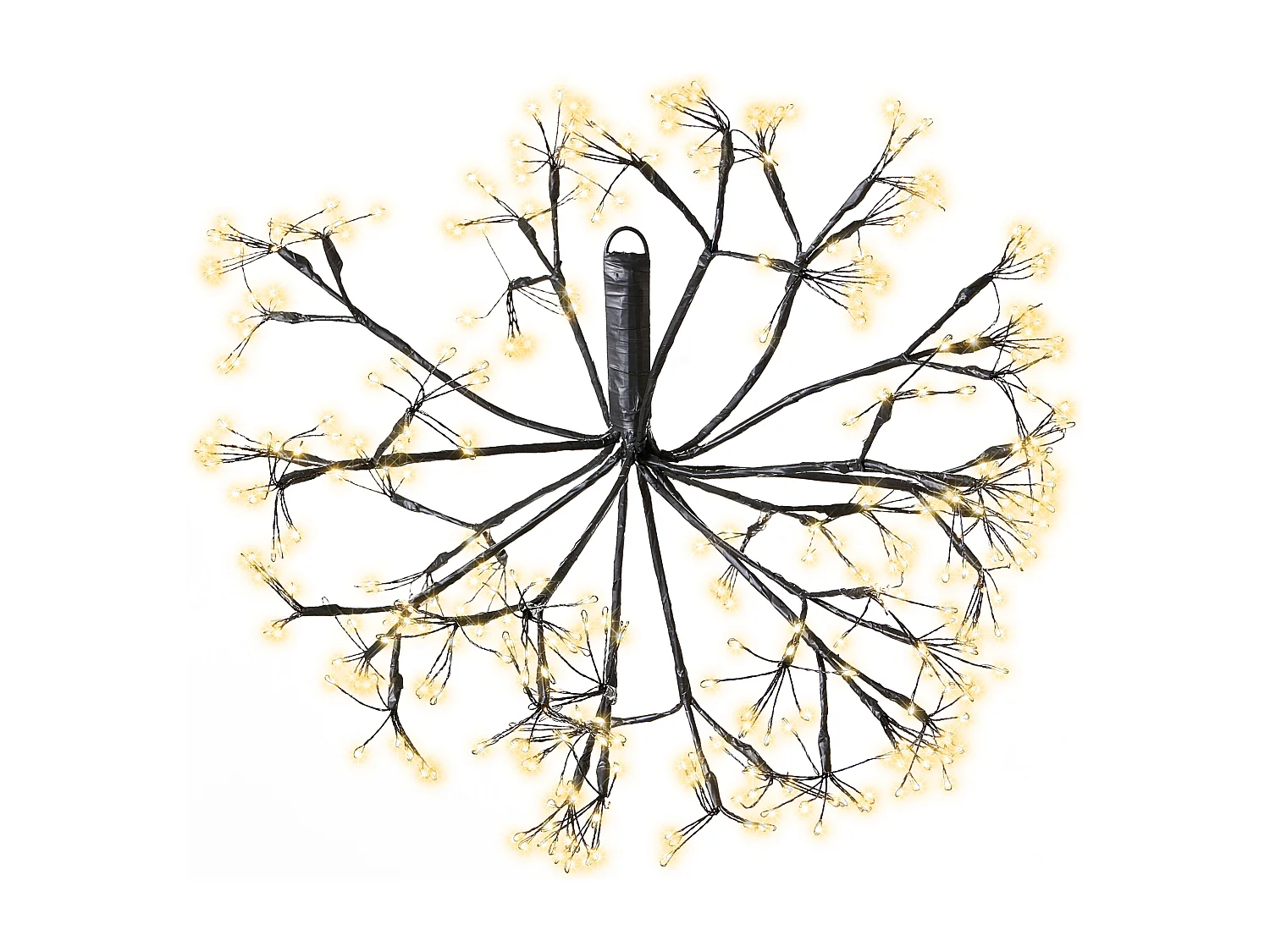 Lot de 2 décorations suspendues LED RACKSTA Gui 30/25 cm Noir