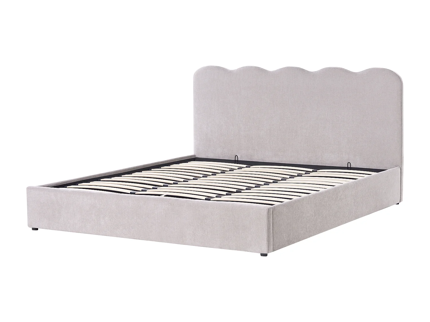 Lit ottoman Tissu NANTERRE 180 x 200 cm Beige