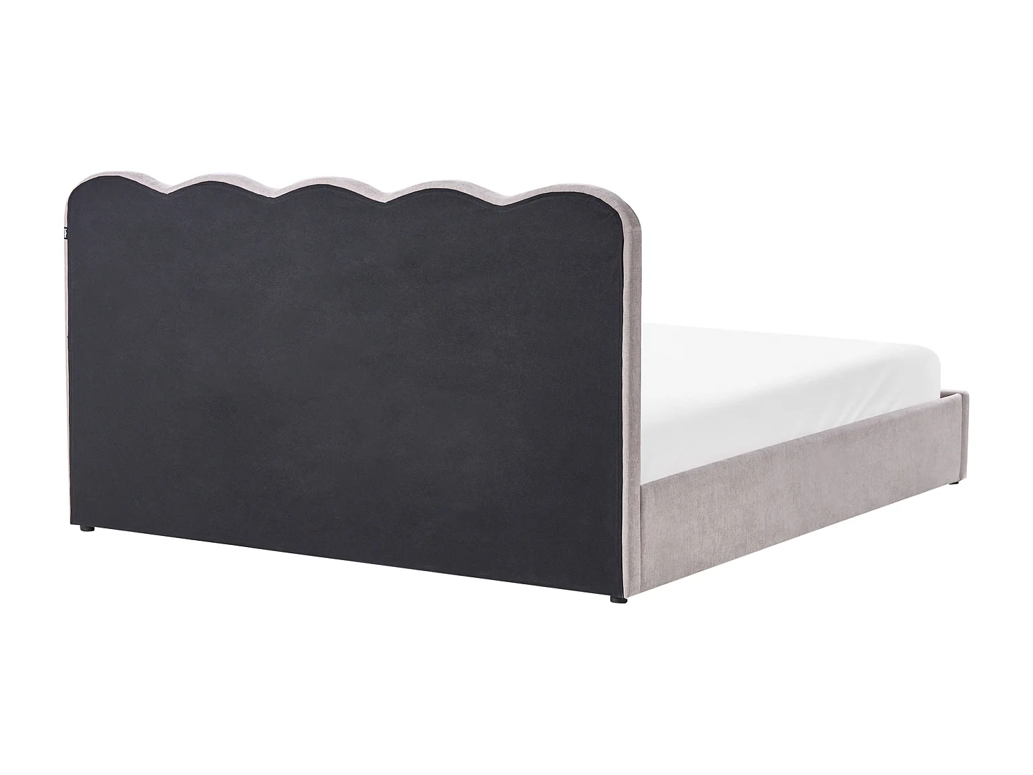 Lit ottoman Tissu chenille NANTERRE 180 x 200 cm Beige