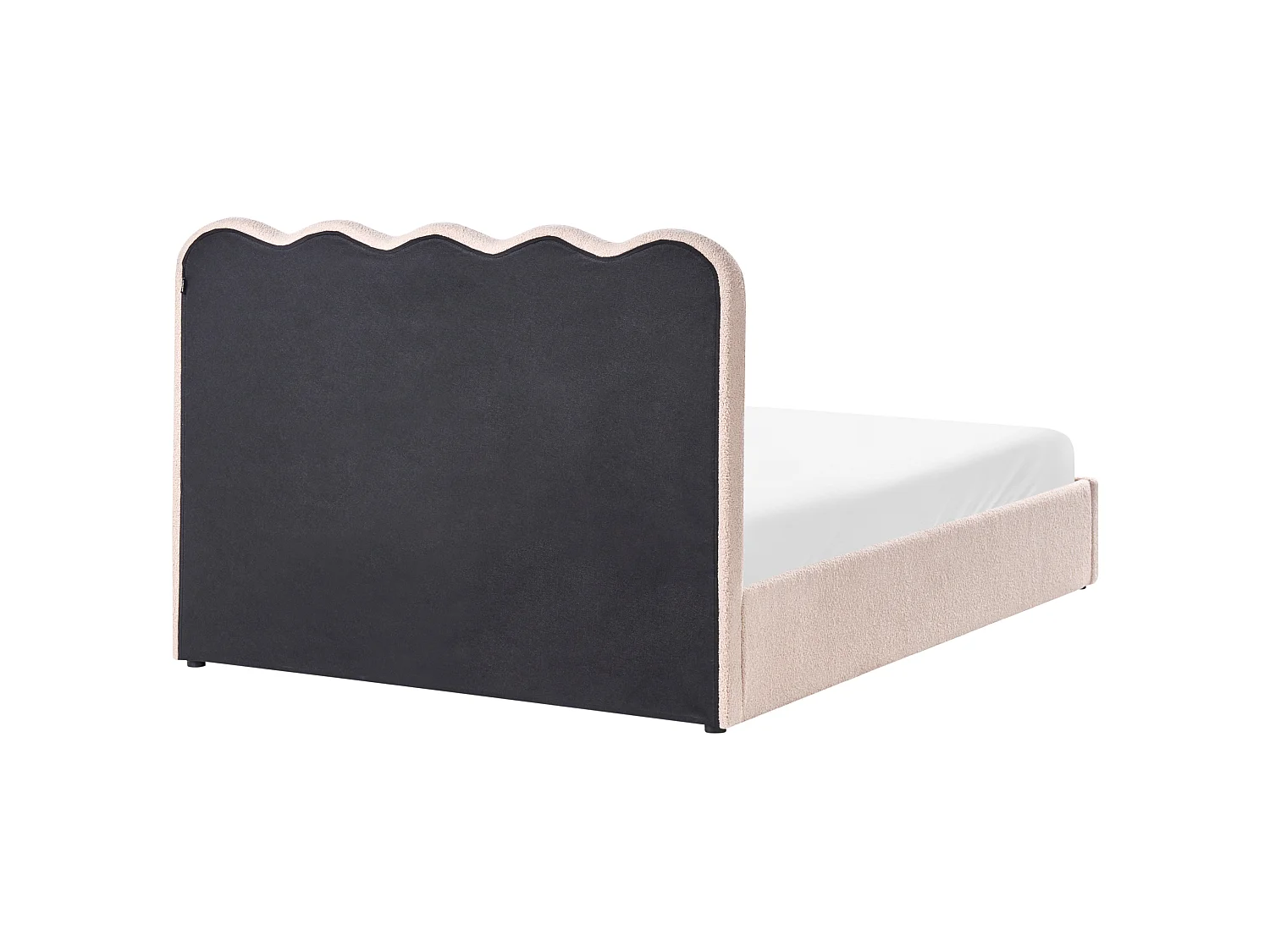 Lit ottoman NANTERRE Bouclé Beige 140 x 200 cm