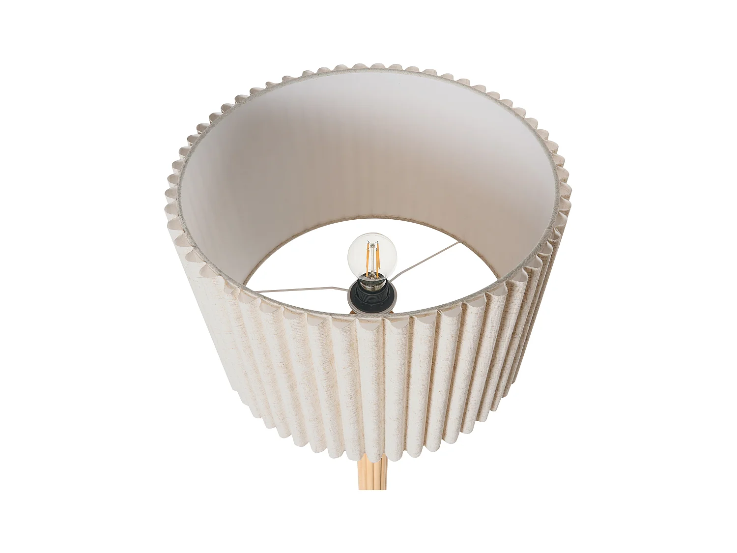 Lampadaire BELESSA Bois Beige clair