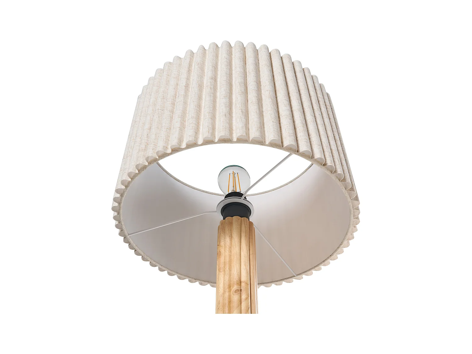 Lampadaire BELESSA Bois Beige clair