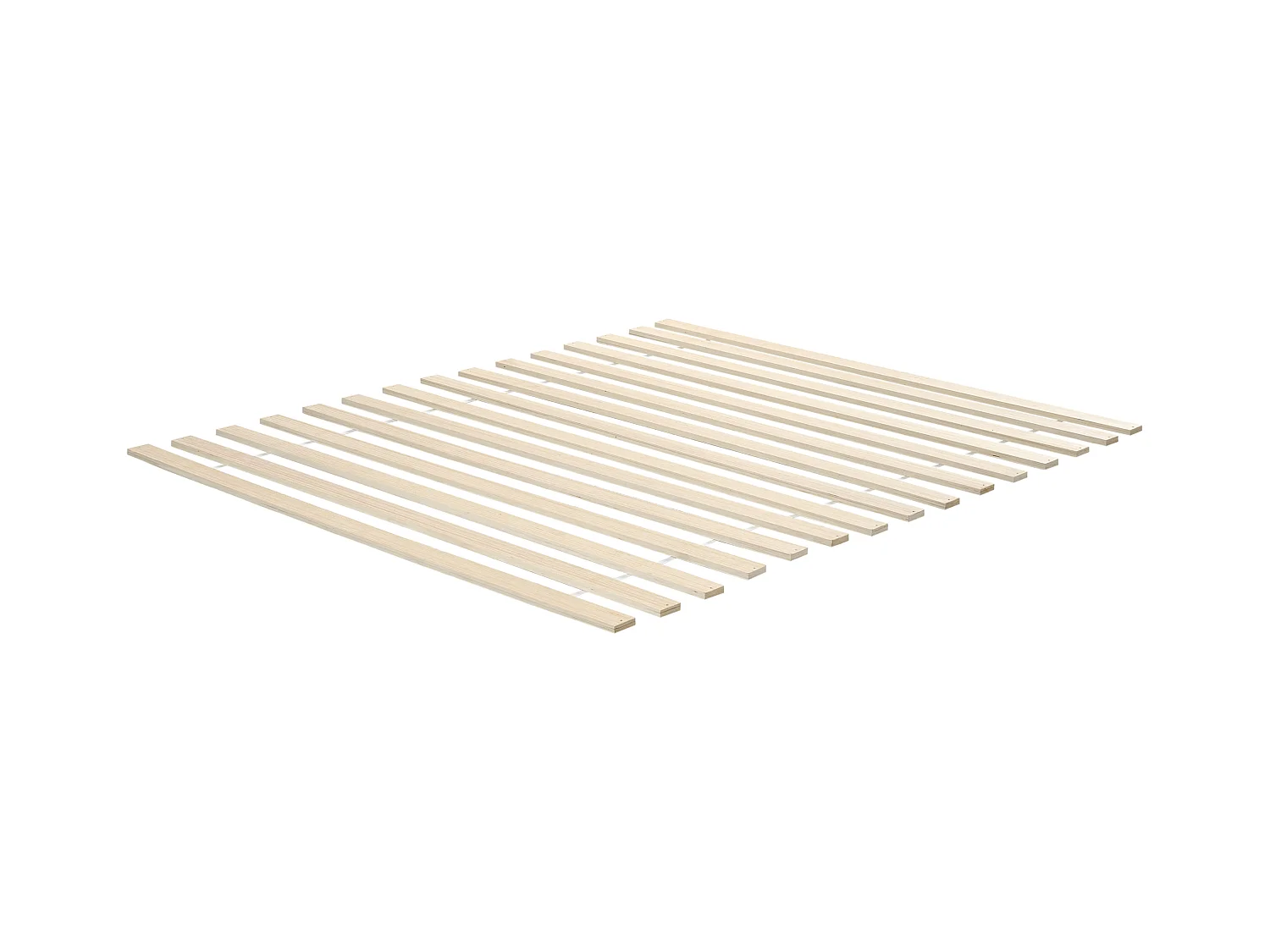 Lit avec sommier Bois de pin CLAIRAC 160 x 200 cm Marron clair