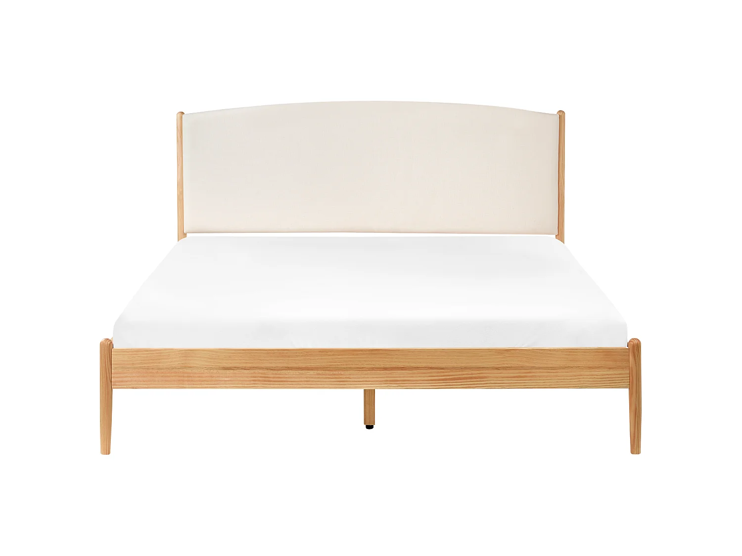 Bed Pine Wood CLAIRAC 160 x 200 cm (EU King Size) Light Brown