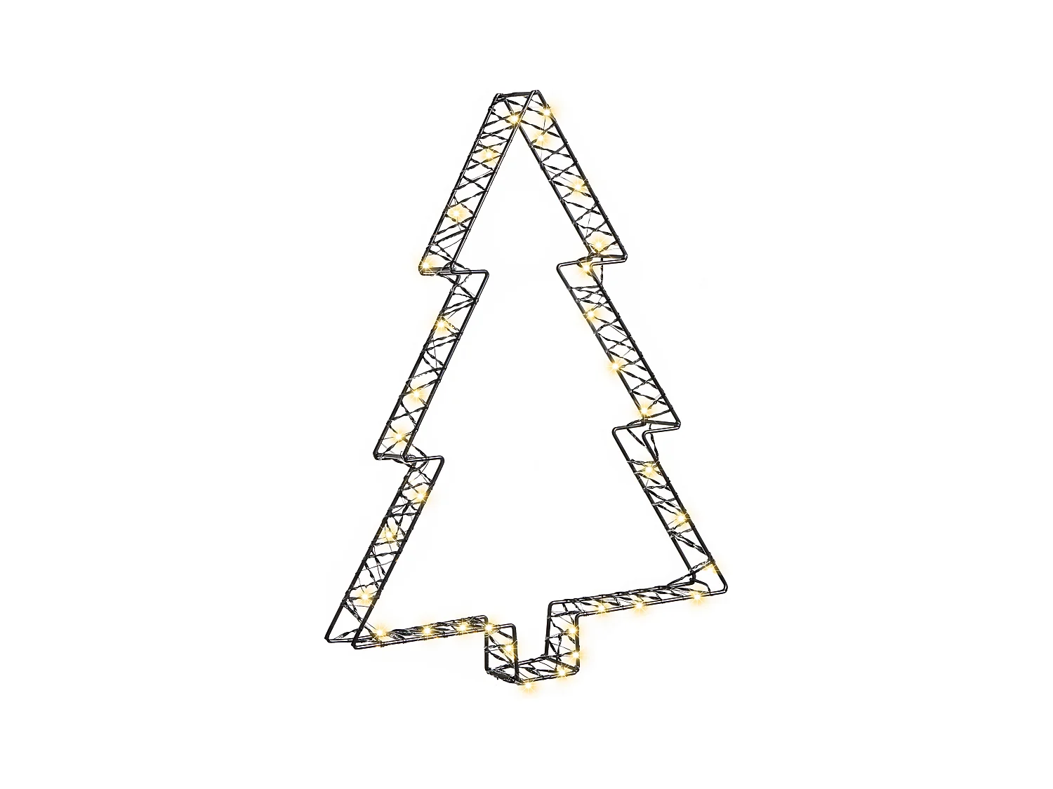 Décoration extérieure LED LOFSEN Arbre de Noël 45/35/25 cm Noir