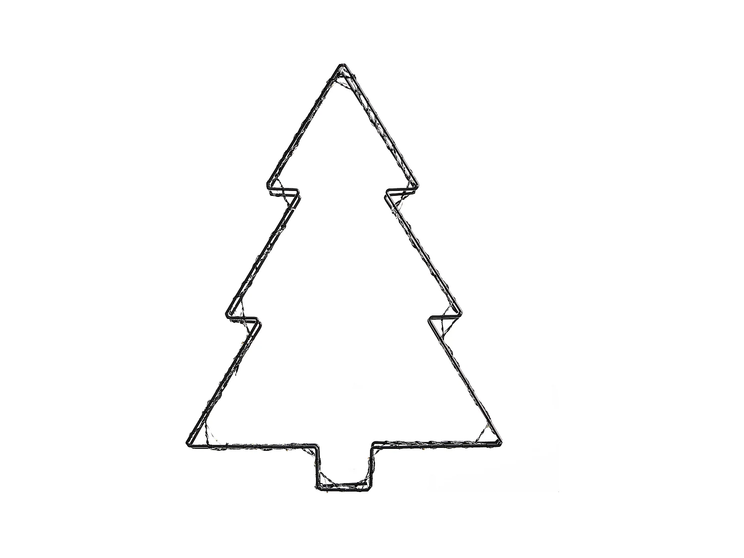 Décoration extérieure LED LOFSEN Arbre de Noël 45/35/25 cm Noir