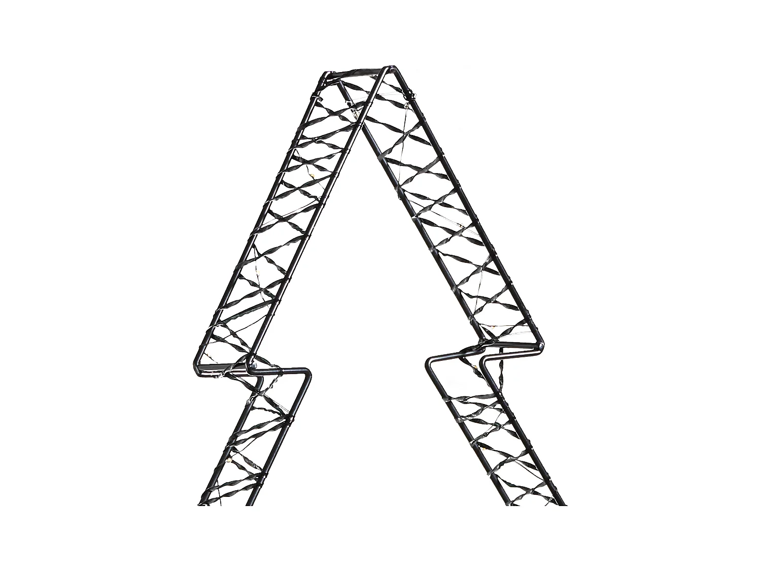 Décoration extérieure LED LOFSEN Arbre de Noël 45/35/25 cm Noir