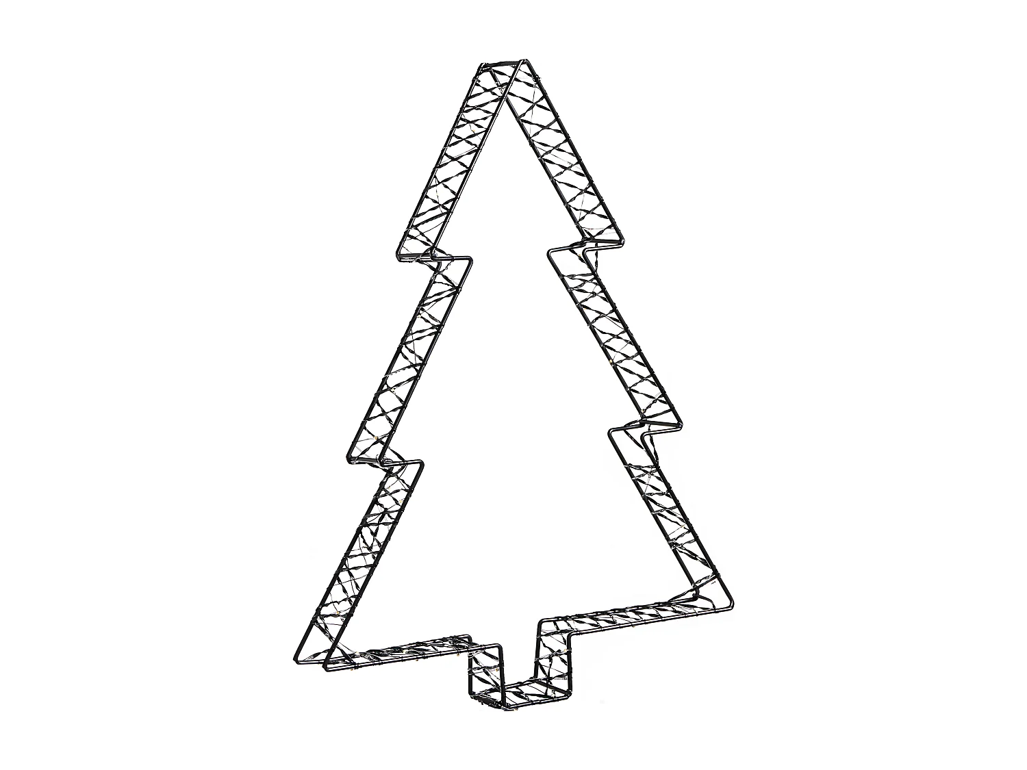 Décoration extérieure LED LOFSEN Arbre de Noël 45/35/25 cm Noir