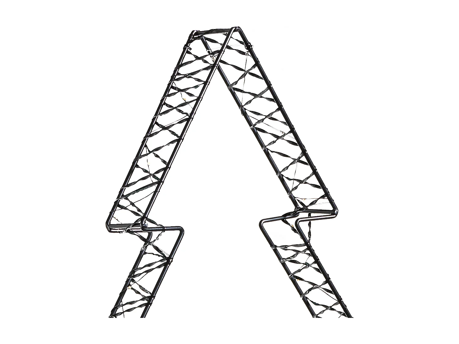 Décoration extérieure LED LOFSEN Arbre de Noël 45/35/25 cm Noir