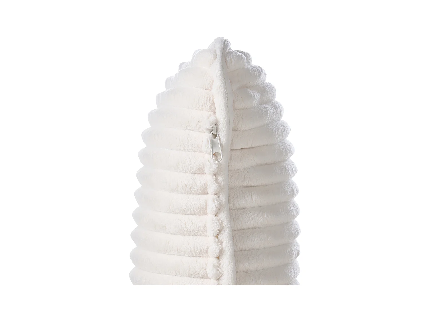 Fauteuil à bascule SORSELE Velours côtelé Blanc