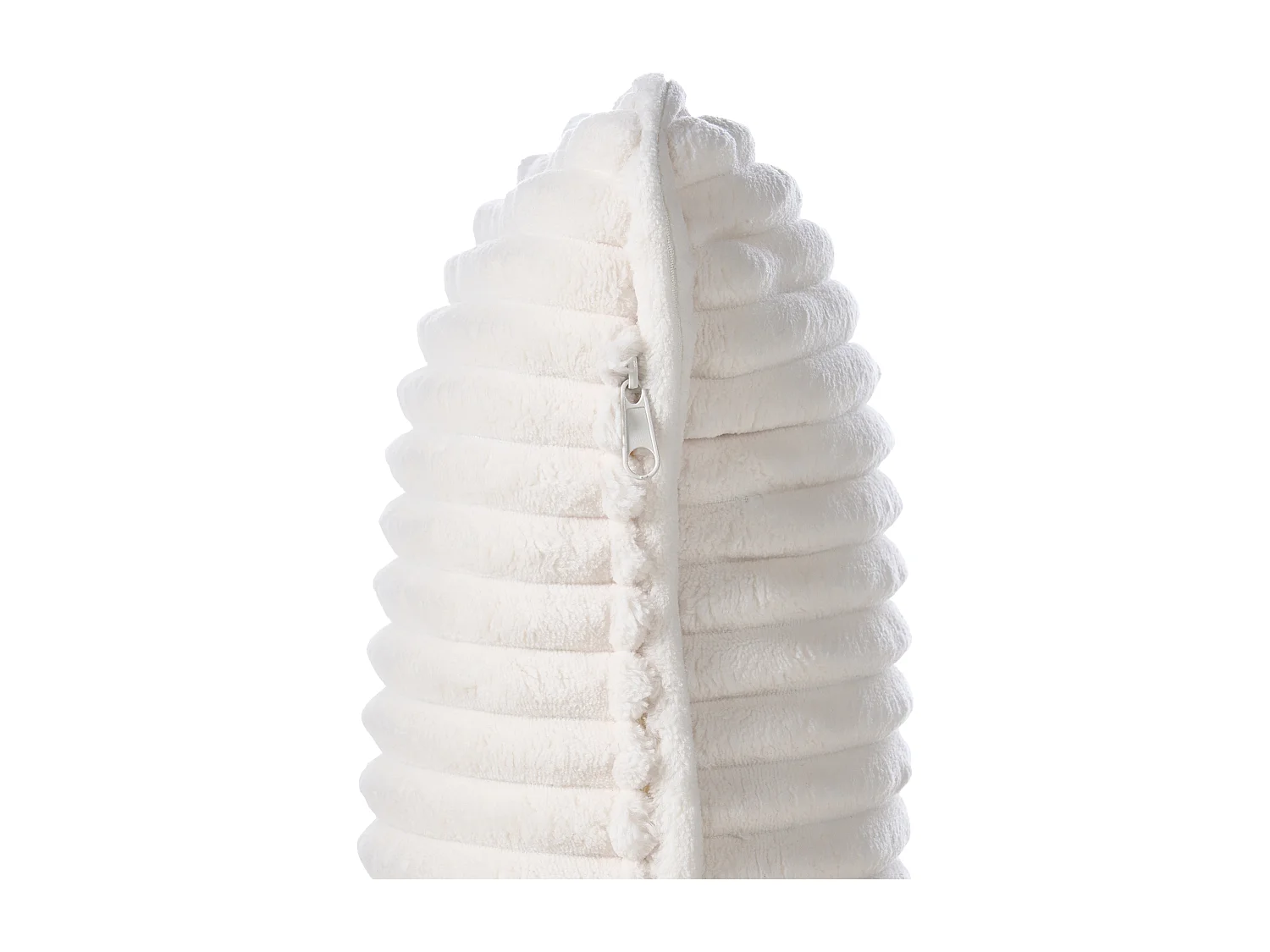 Fauteuil à bascule SORSELE Velours côtelé Blanc