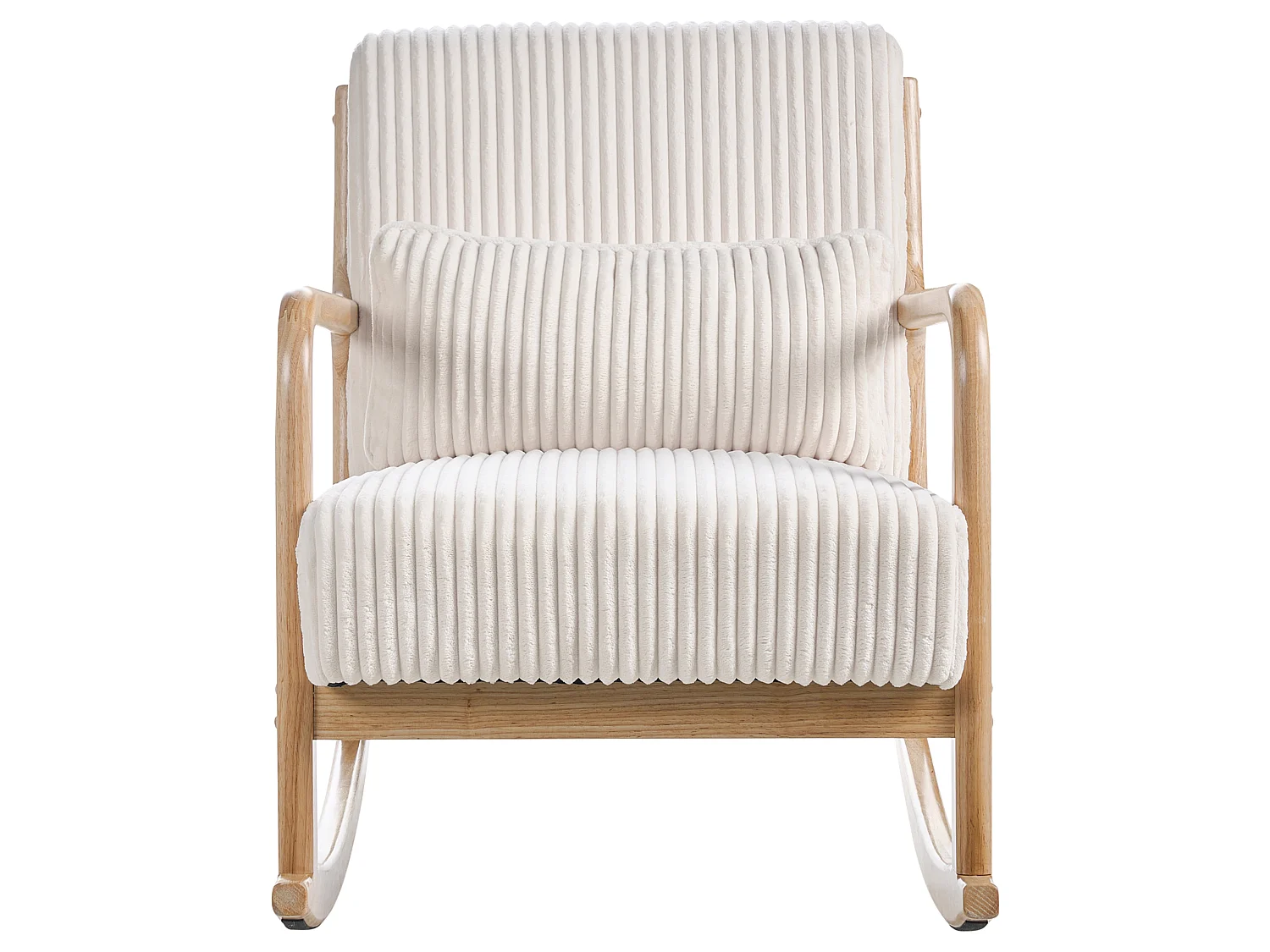 Rocking Chair SORSELE Corduroy White