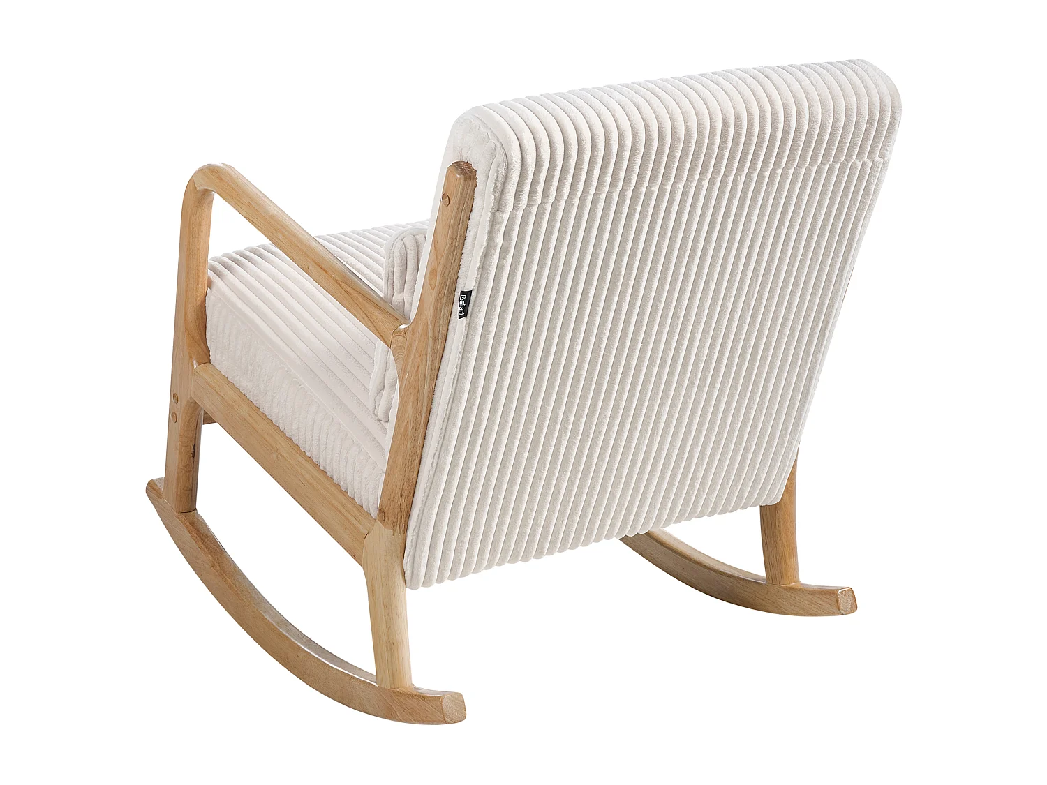 Rocking Chair SORSELE Corduroy White